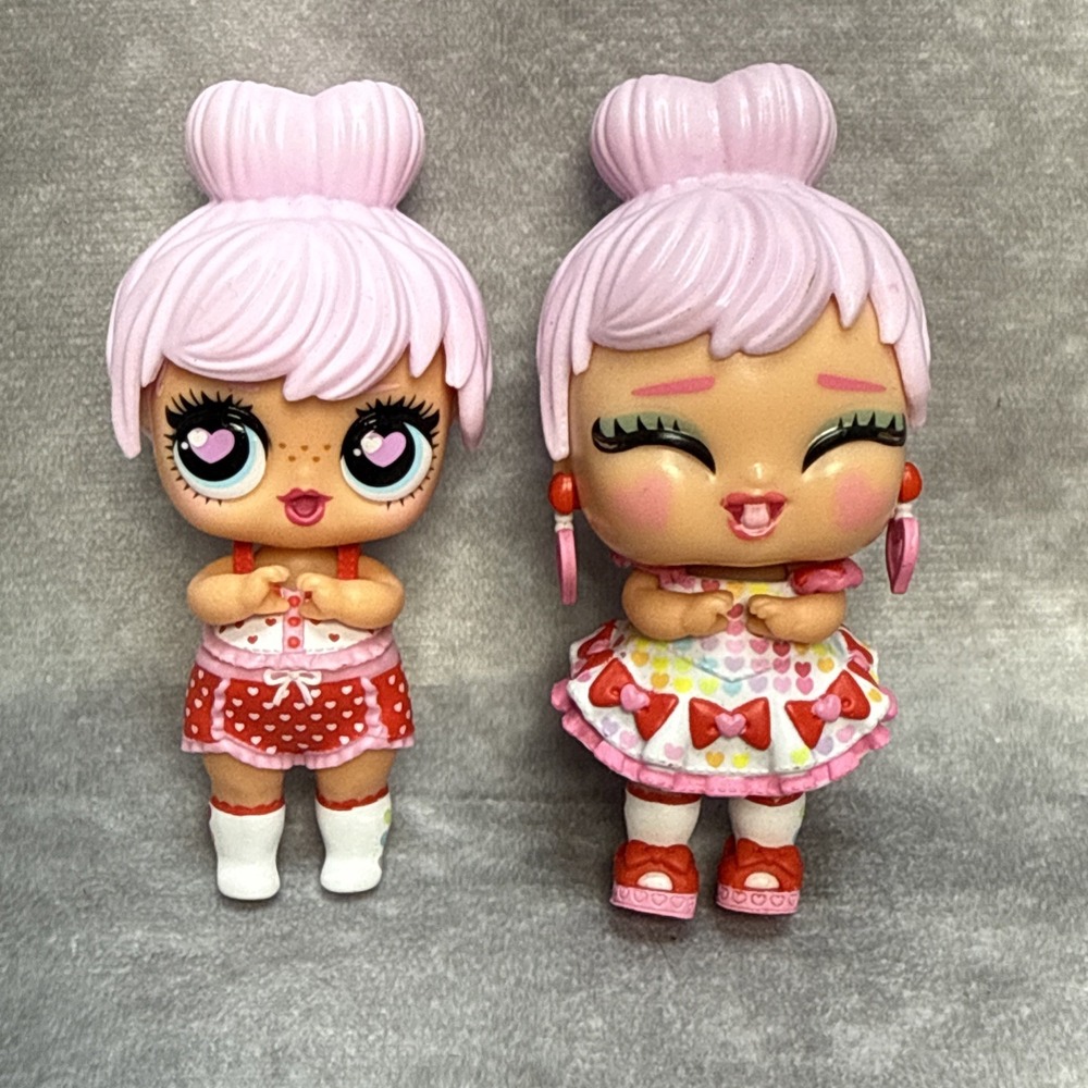 LOL Surprise Miss Bows Swap Tots Cutout Change Face Big Heart Eyes Lot Of 2